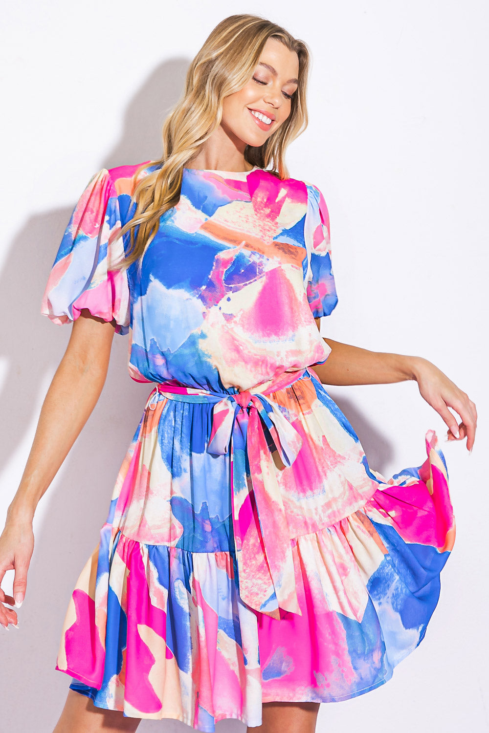 Bayside Brunch Woven Mini Dress