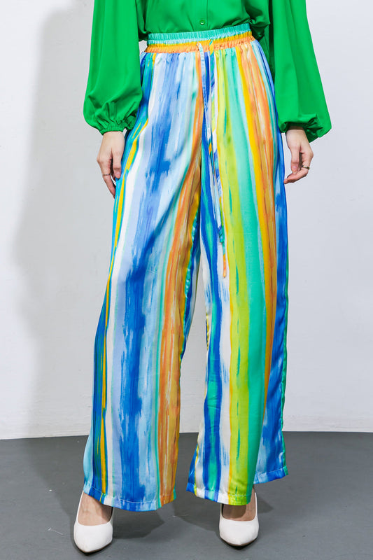 Take Me Dancing Woven Satin Pants