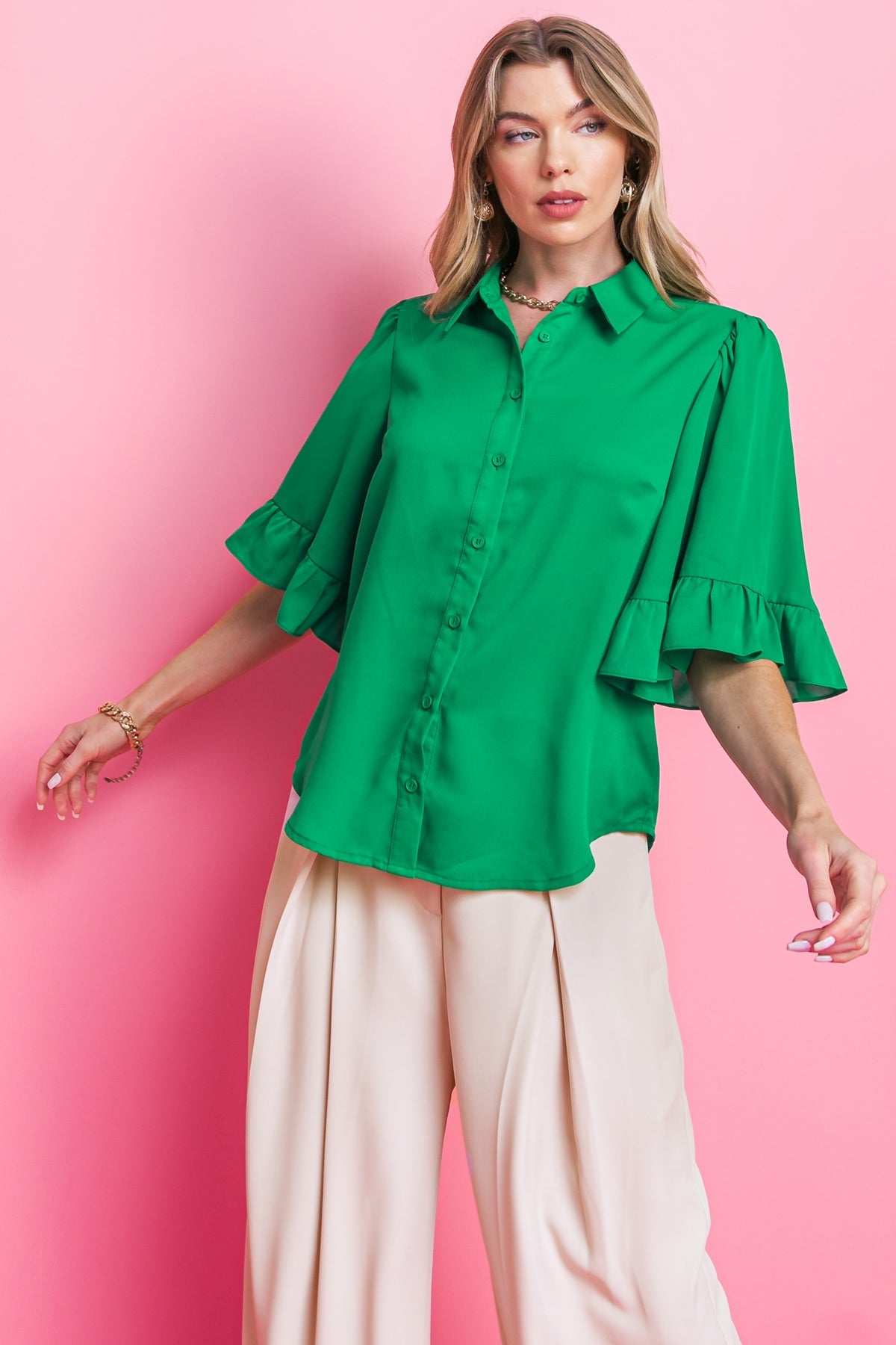 Back to Business Woven Top