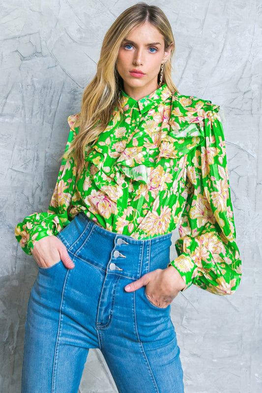 Stuck on an Island Woven Top