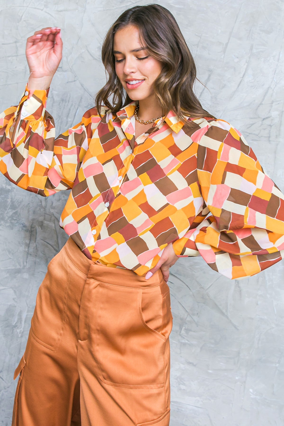 Enjoy Each Day Woven Top