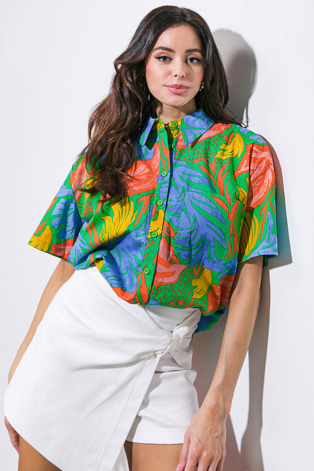 One Step At A Time Woven Top