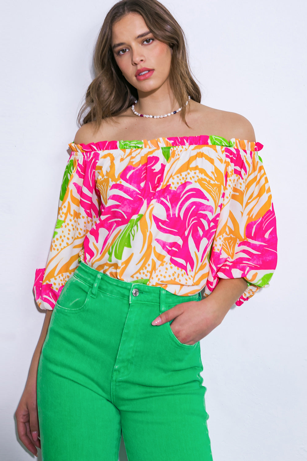 Breaking Hearts Woven Top