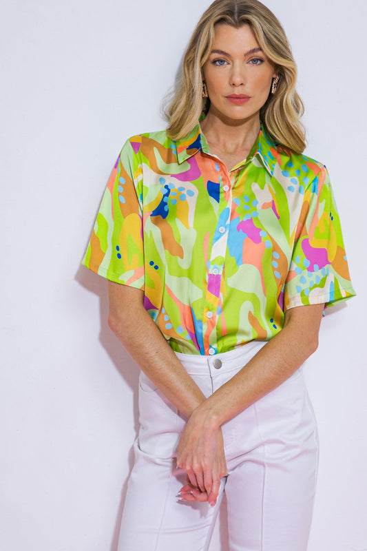 Up for Anything Woven Top