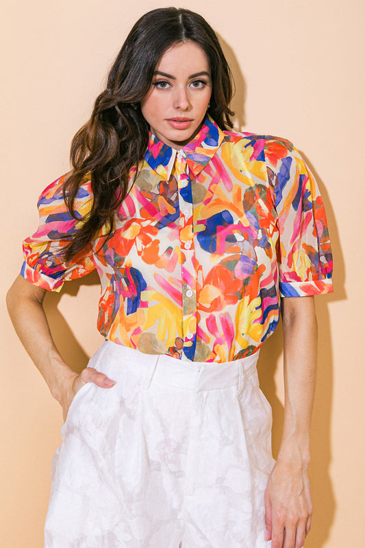 I Cross My Heart Woven Top