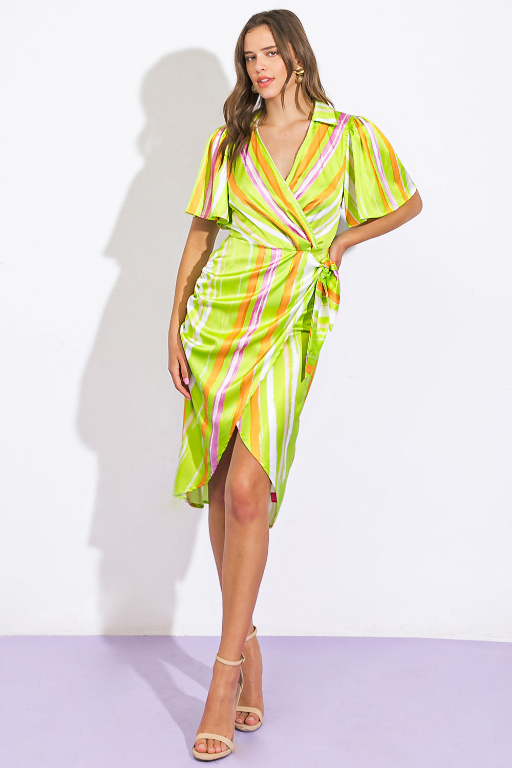Romance Dreamer Satin Woven Mini Dress