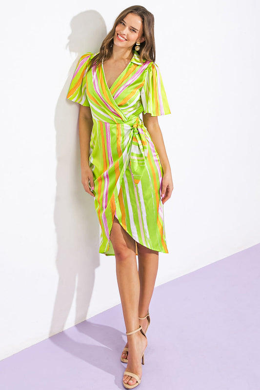 Romance Dreamer Satin Woven Mini Dress