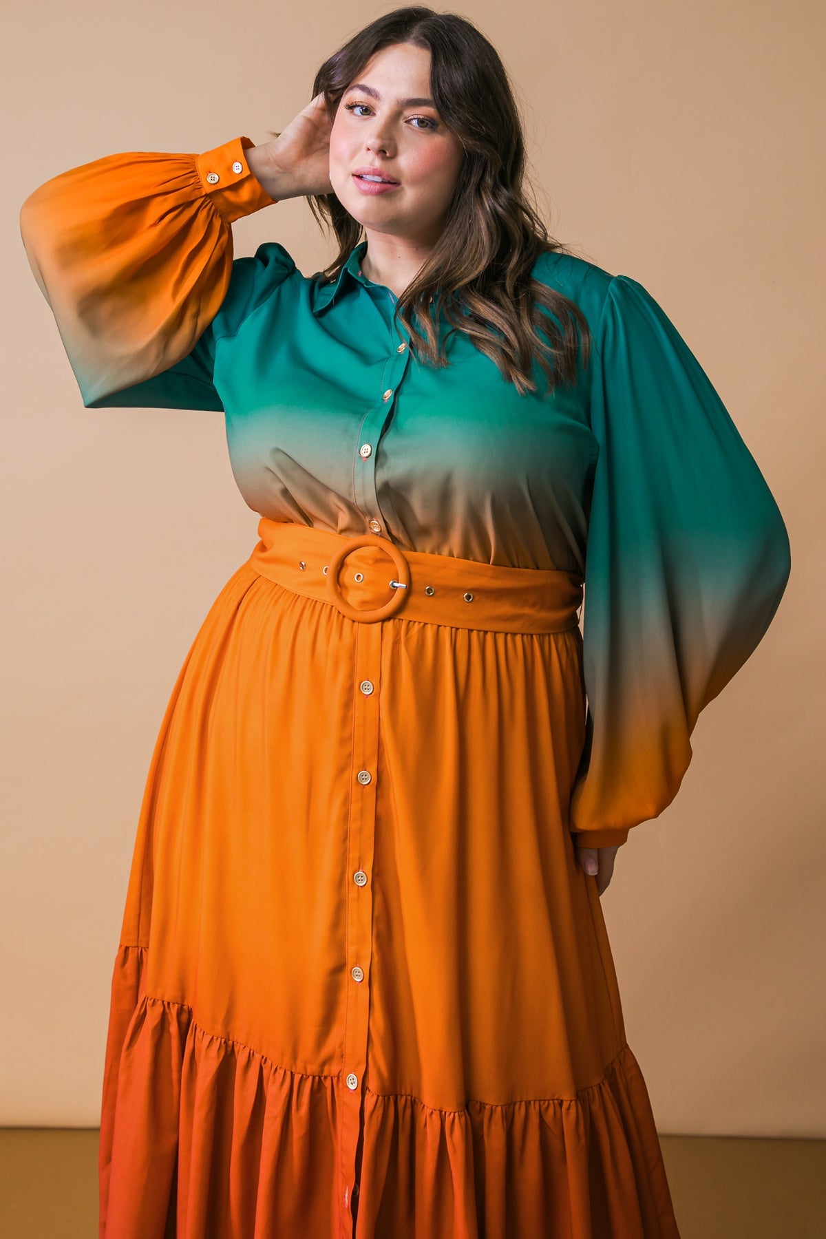 Show Stopper Woven Midi Dress