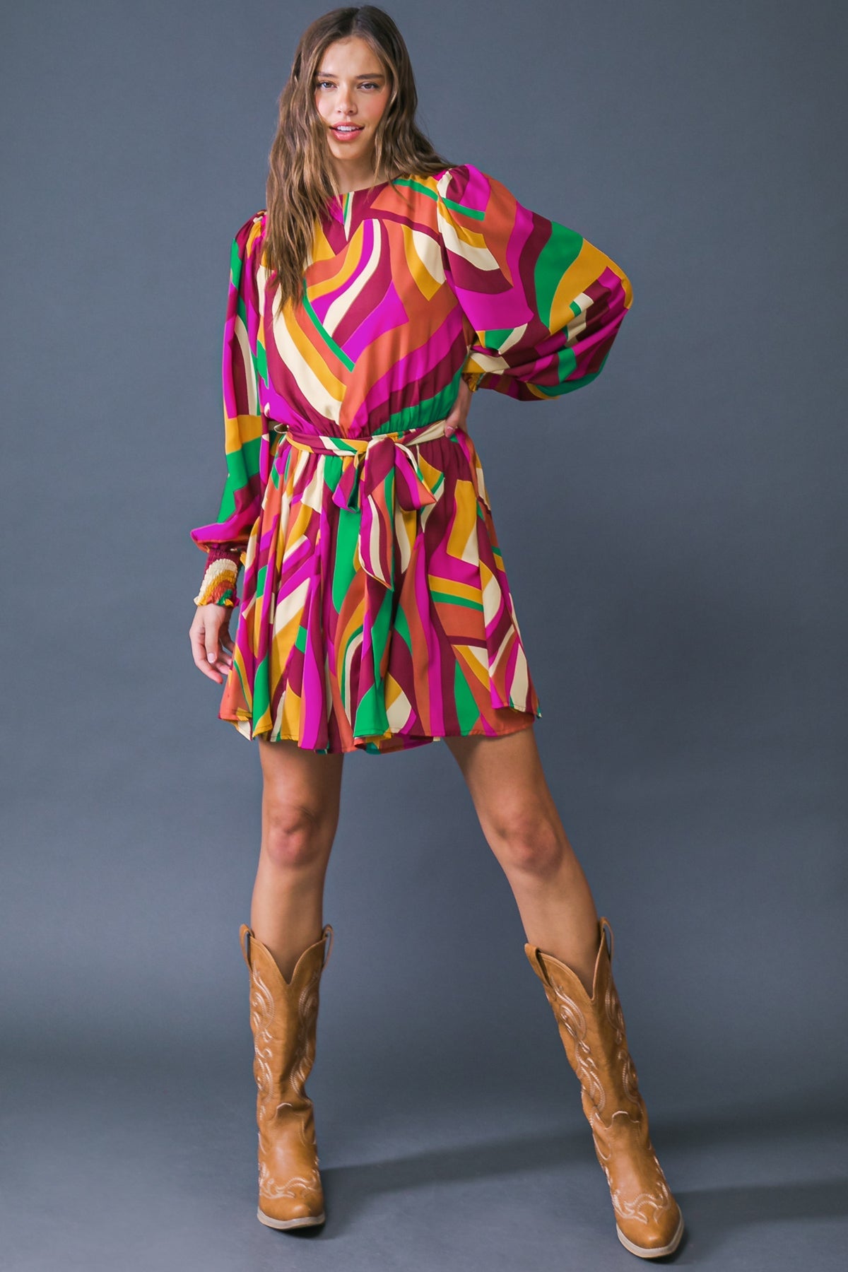 Keep on Moving Woven Mini Dress
