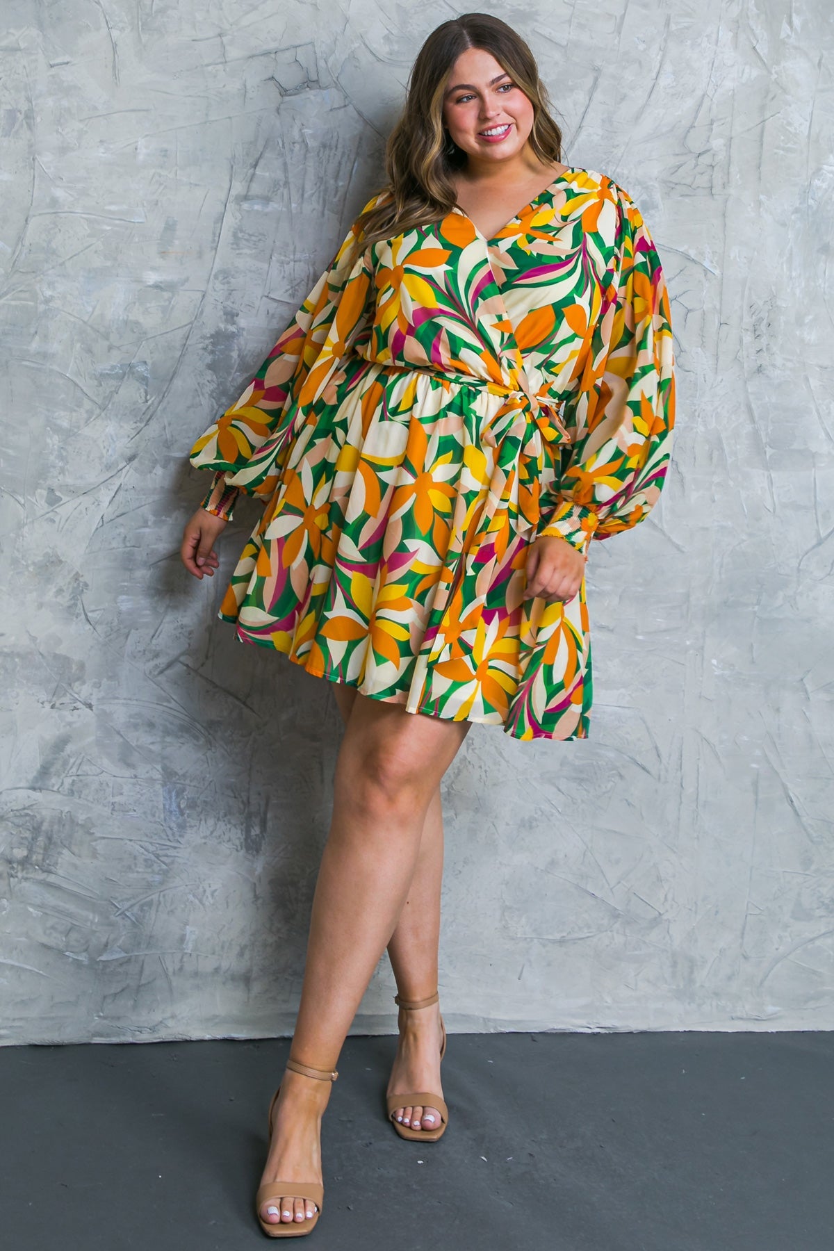 Daring Heart Woven Mini Dress