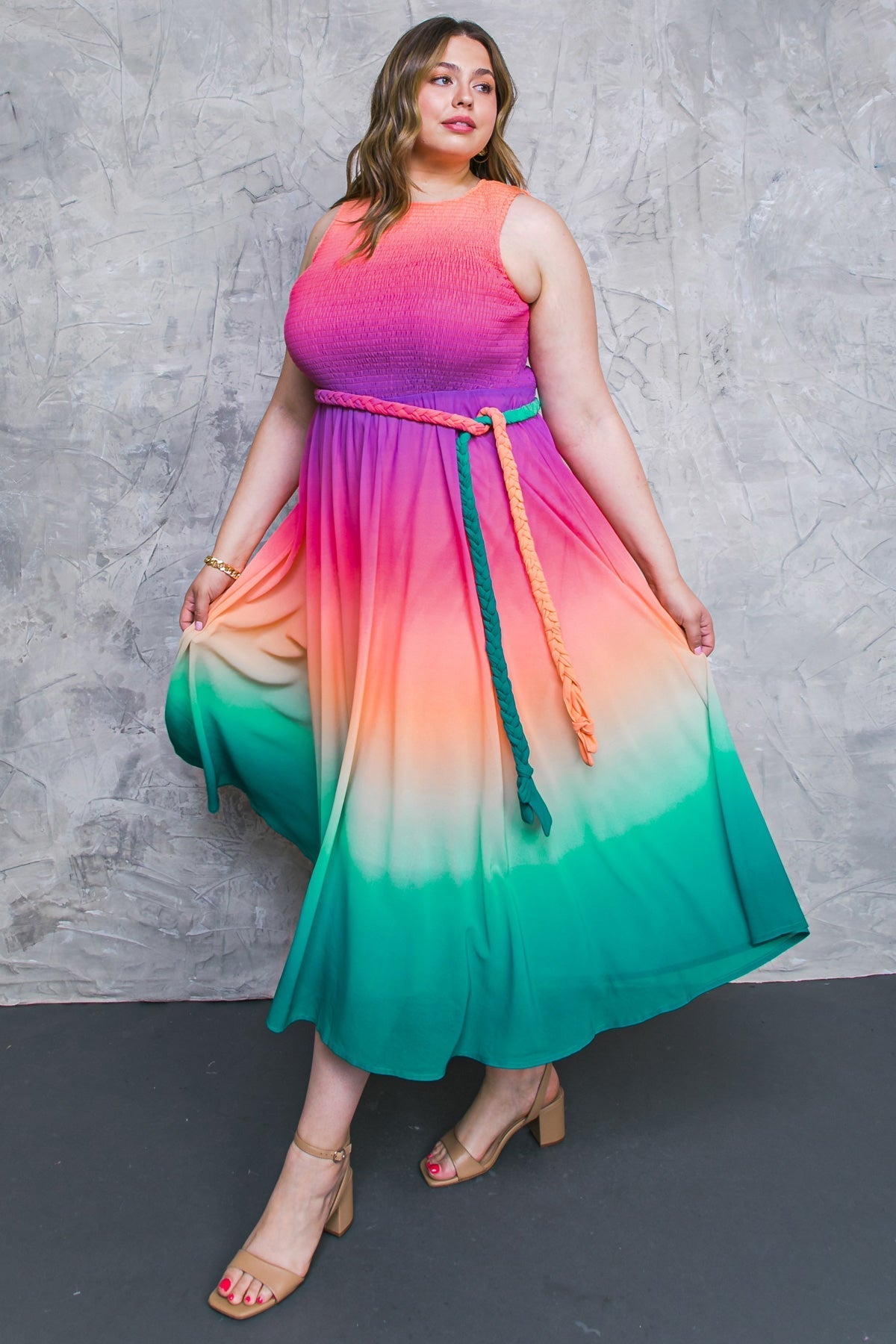 Mountain Muse Dreams Woven Midi Dress