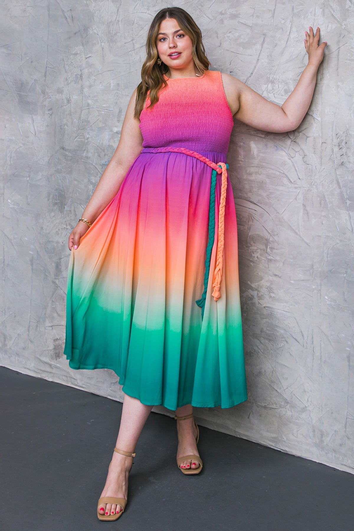 Mountain Muse Dreams Woven Midi Dress