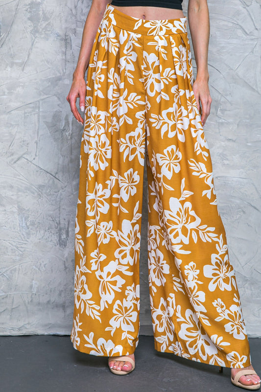Let The Light In Brown Woven Pants