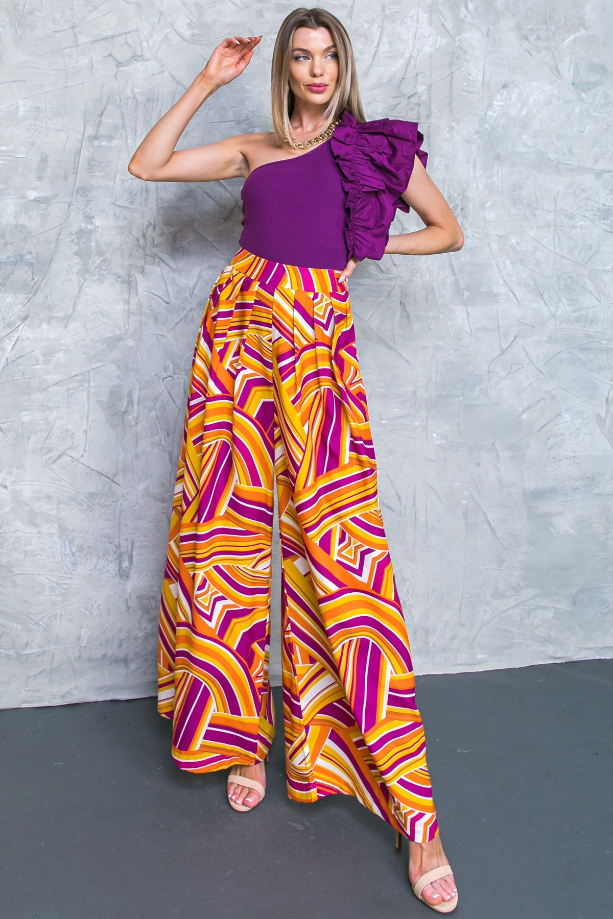 Lively Charm Wide Leg Pants