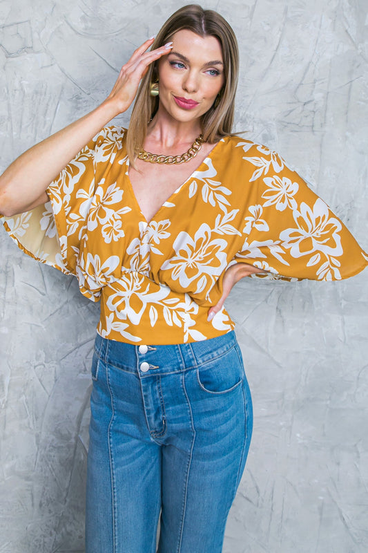 Let the Light in Brown Woven Top