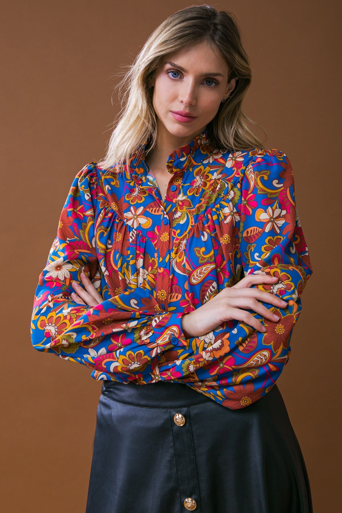 Impressive Blossom Woven Top