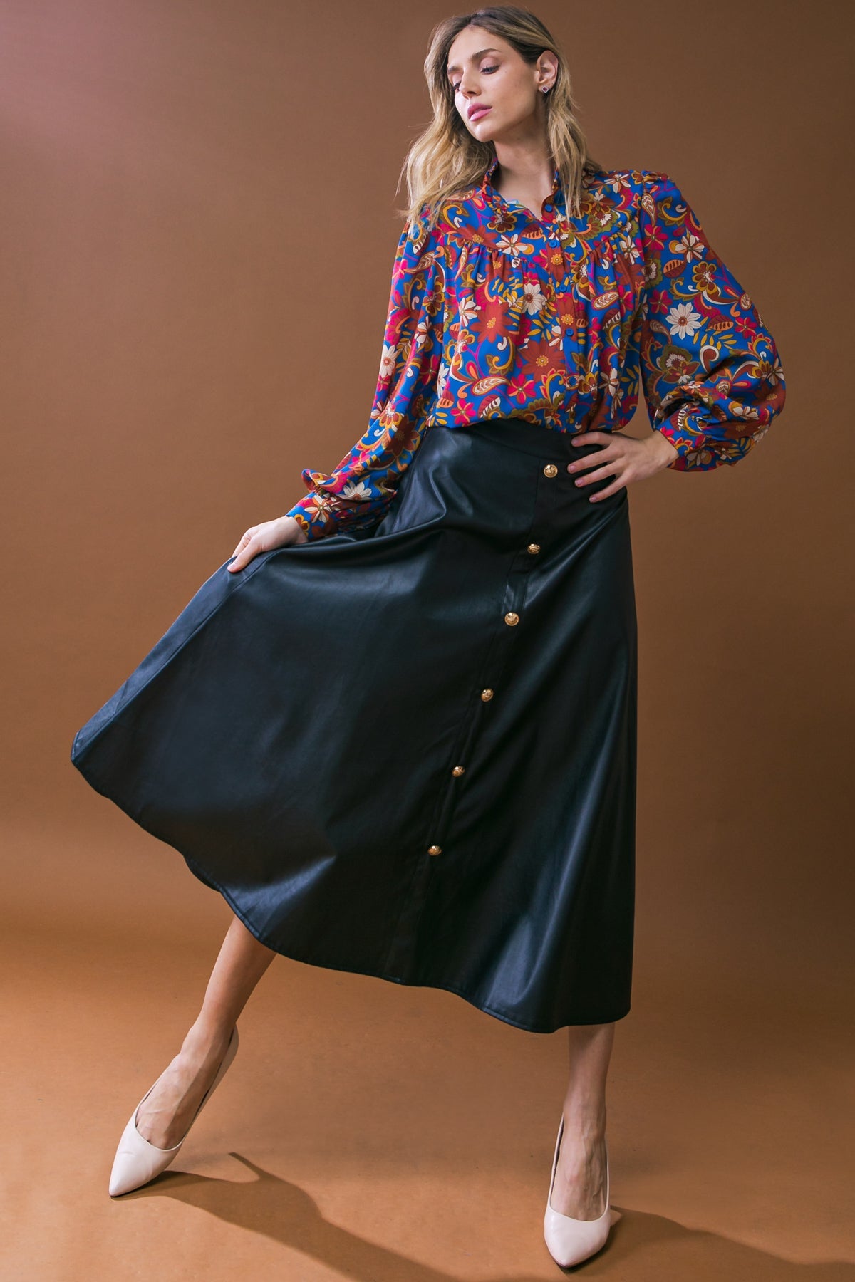 Impressive Blossom Woven Top