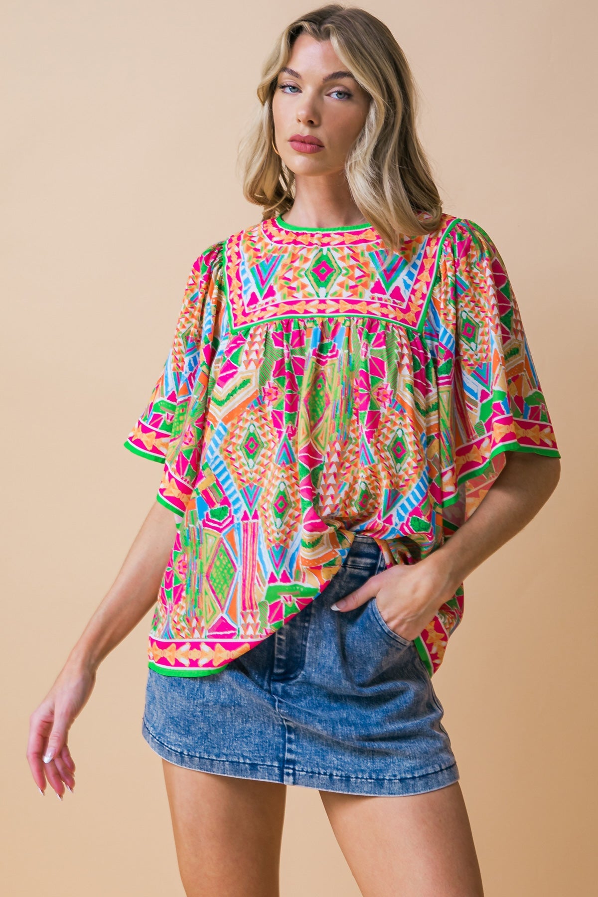 Sage Wisdom Dreams Woven Top