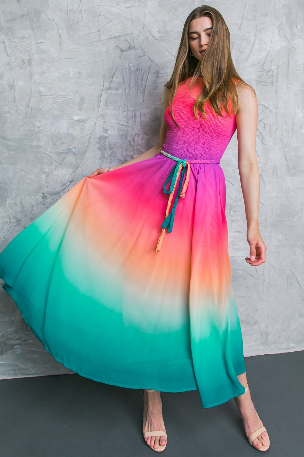 Mountain Muse Dreams Woven Midi Dress