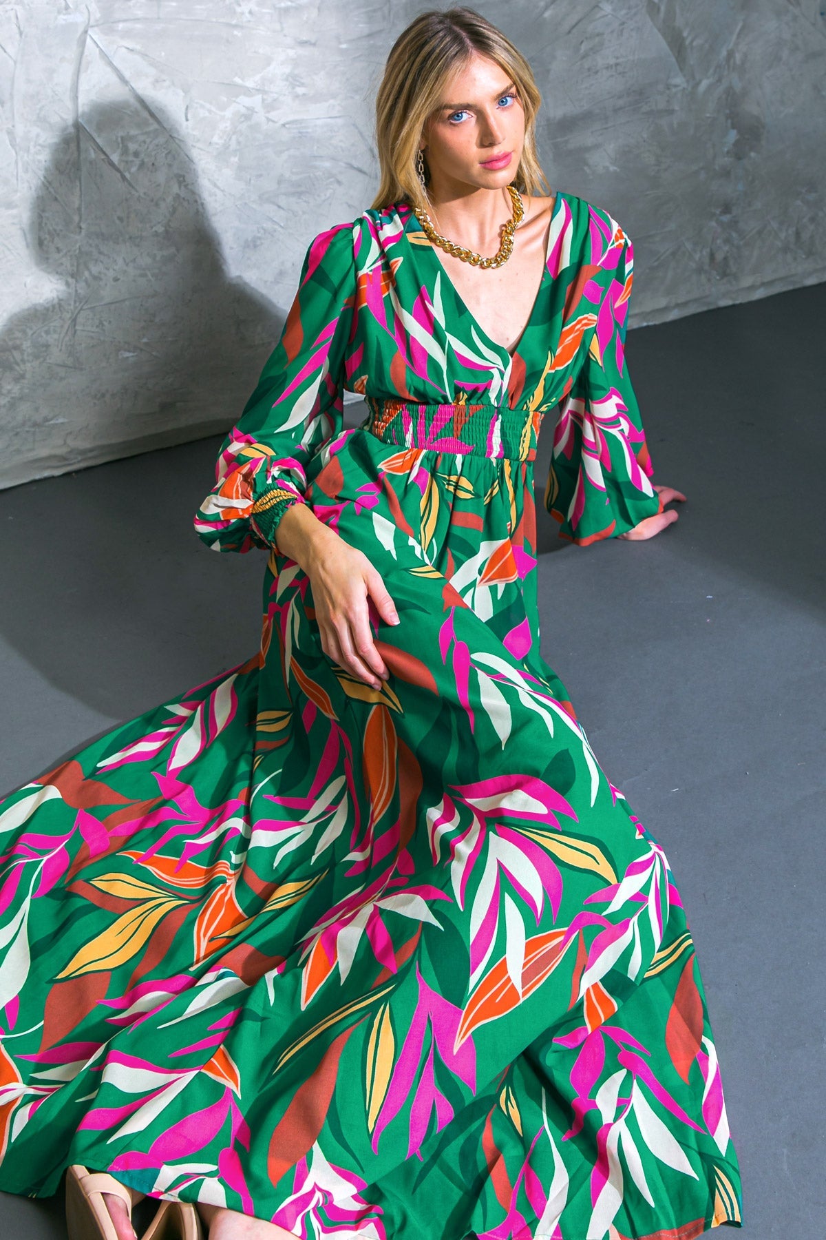 Gone Coastal Woven Maxi Dress