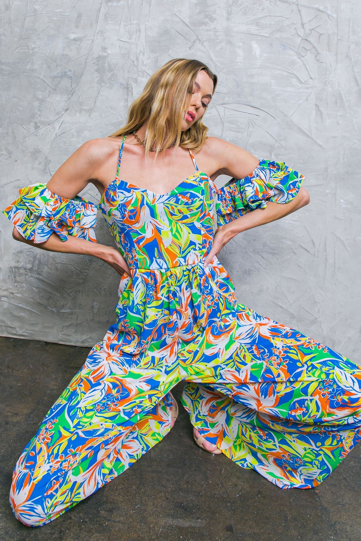 Unseen Beauty Floral Woven Jumpsuit