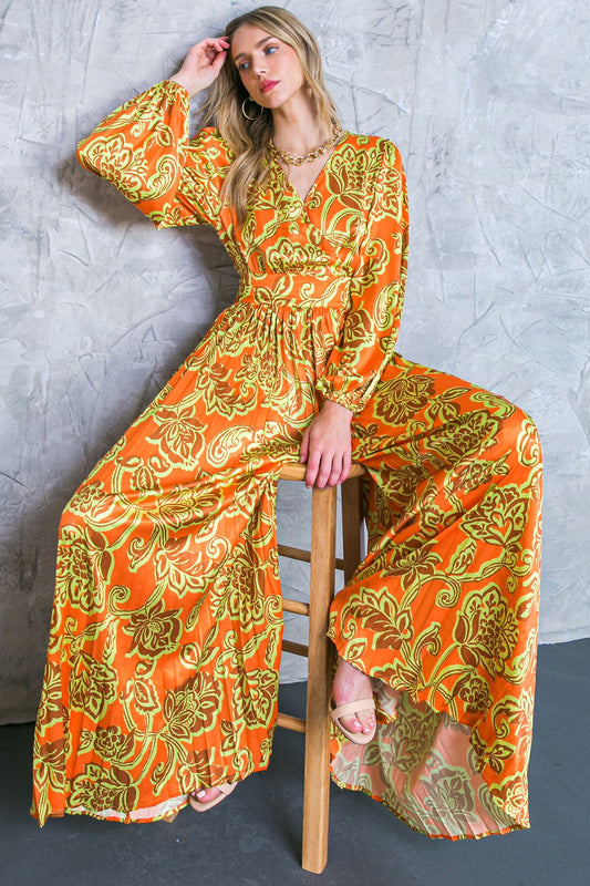 Blushing With Brilliance Satin Jumpsuit