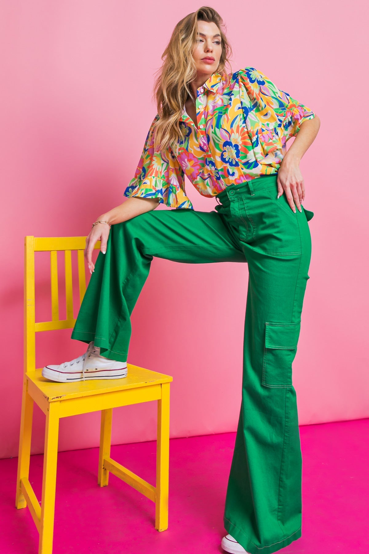 Garden Party Vibes Woven Top