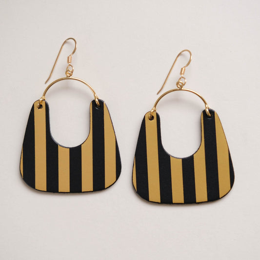 Gold & Black Stripe Noras