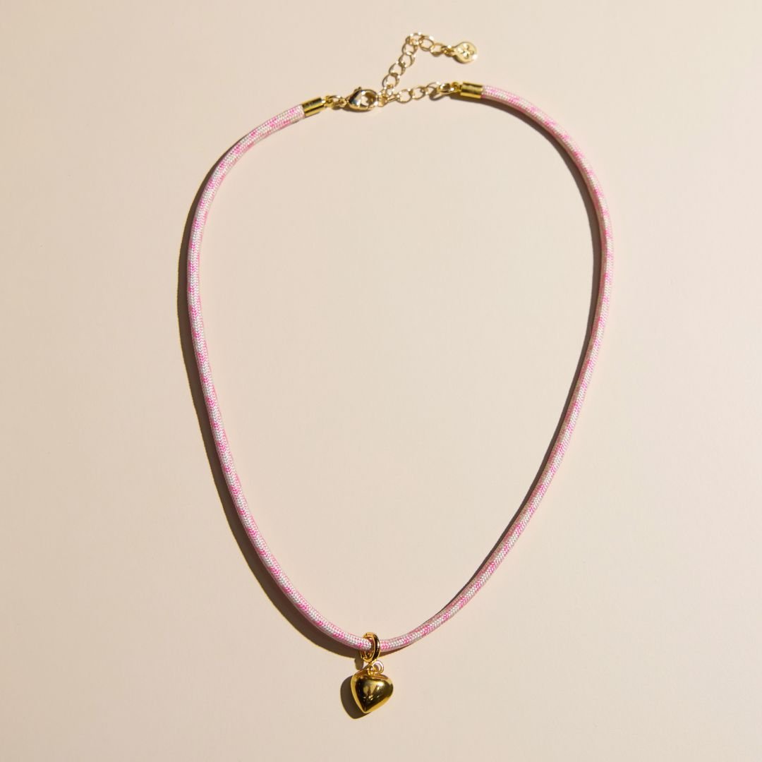 Strawberry Milkshake Minimalist Waterproof Cord Necklace