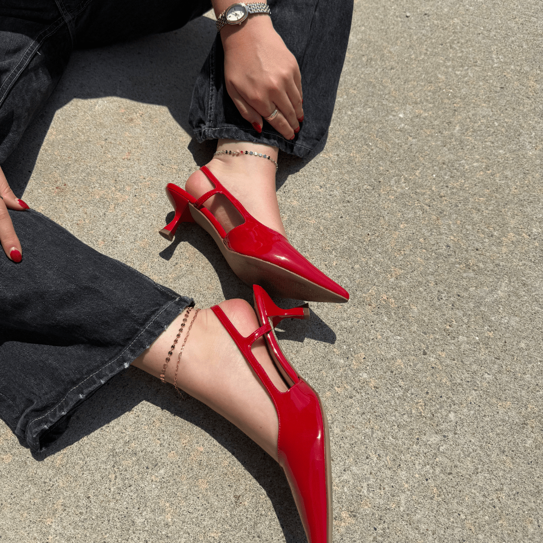 Gold Mini Paper Clip Chain Anklet