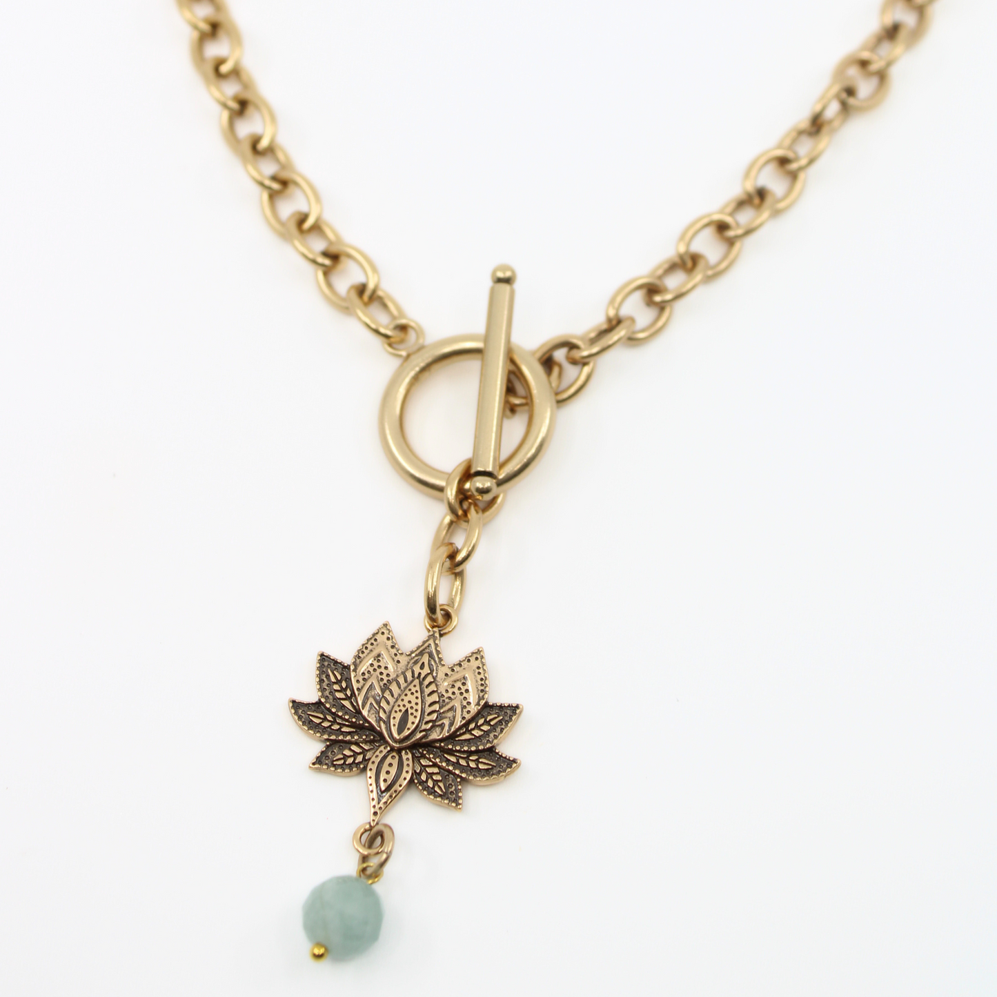Have Faith Lotus Choker Necklace