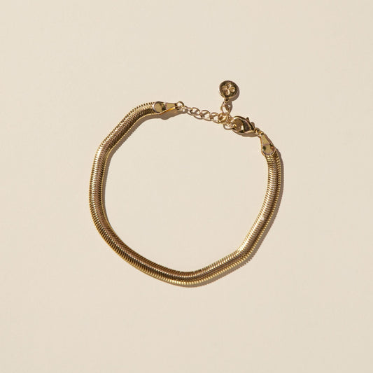 Gold Herringbone Bracelet