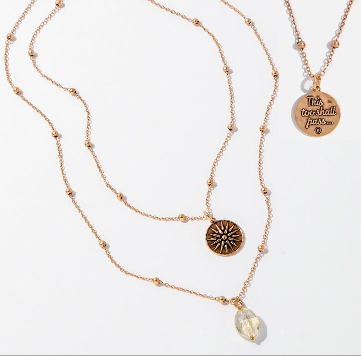 This Too Shall Pass Star Dainty Necklace