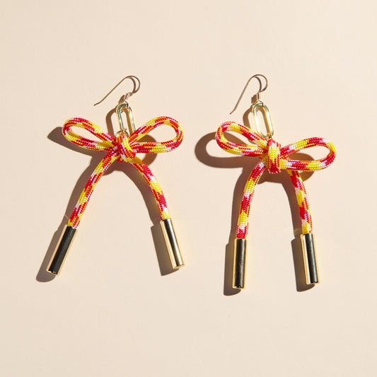 Red & Yellow Simone Cord Earring