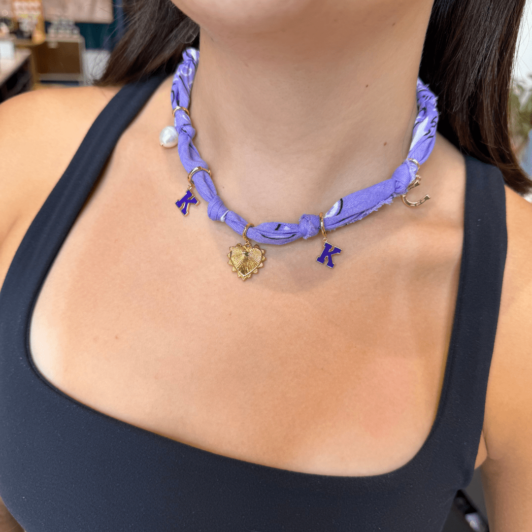 Lavender Bandana Necklace