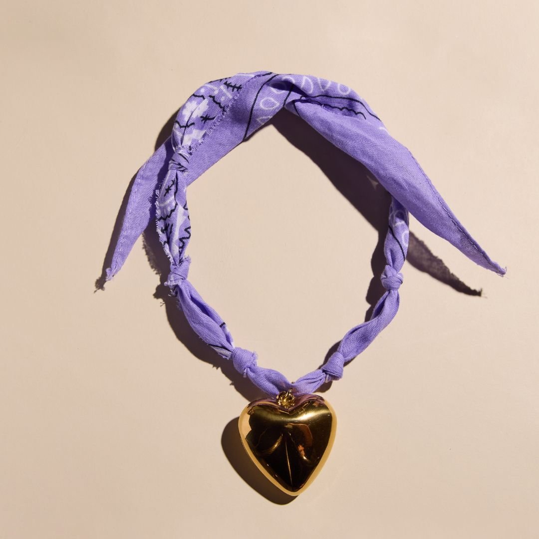 Lavender Bandana Necklace