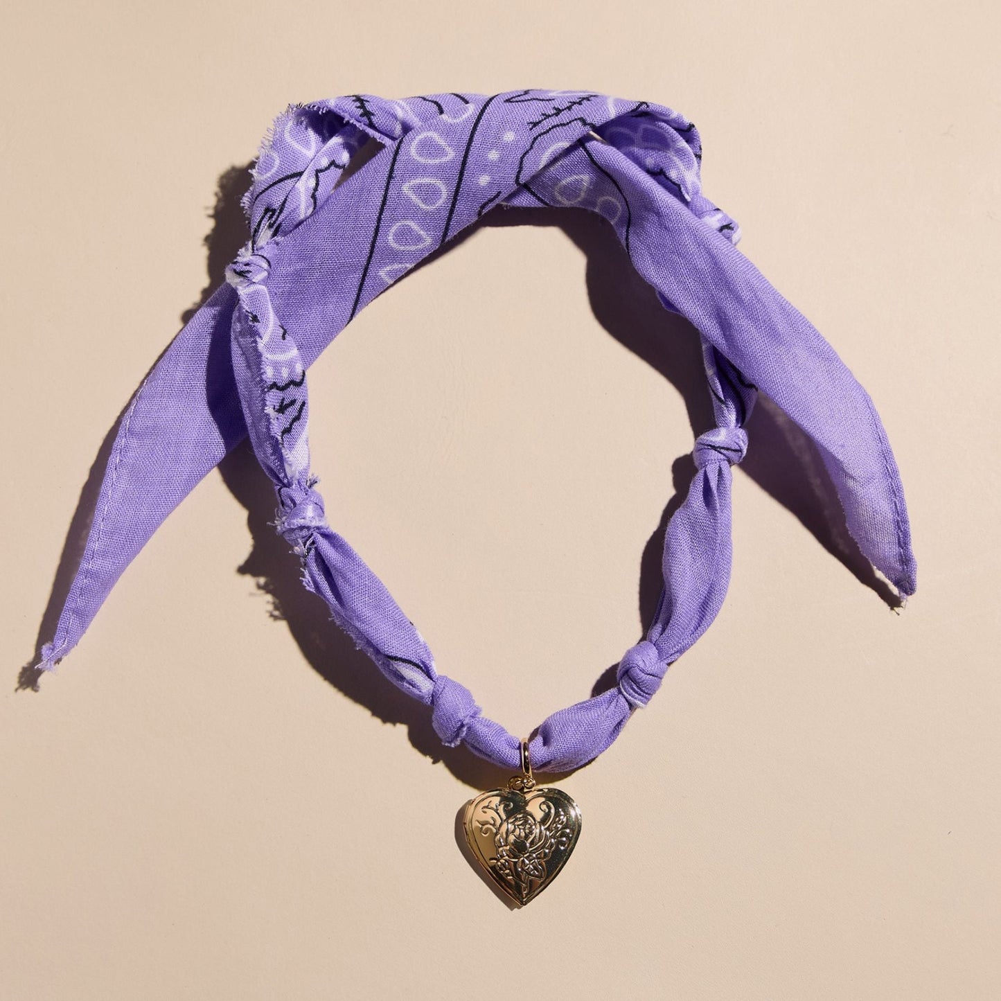 Lavender Bandana Necklace
