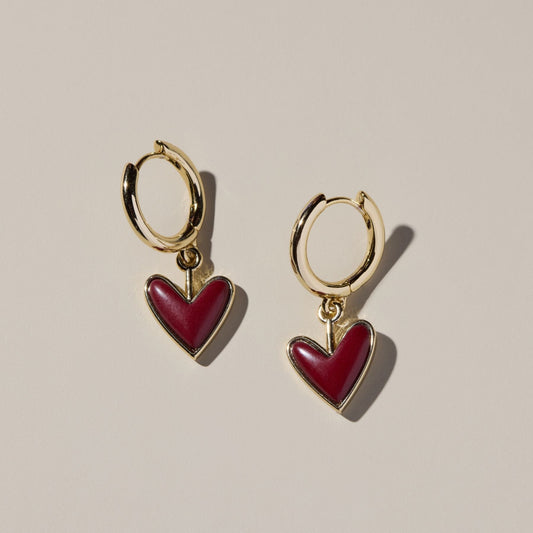 Maroon Stone Sweetheart Huggies