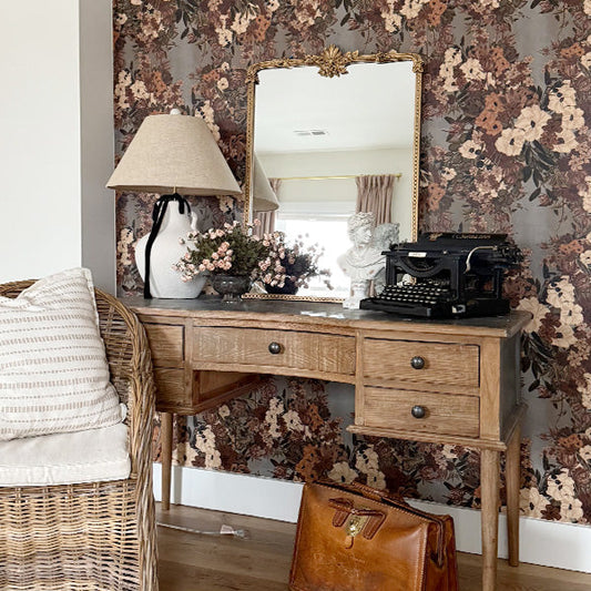 Ornate Golden Rectangular Mirror