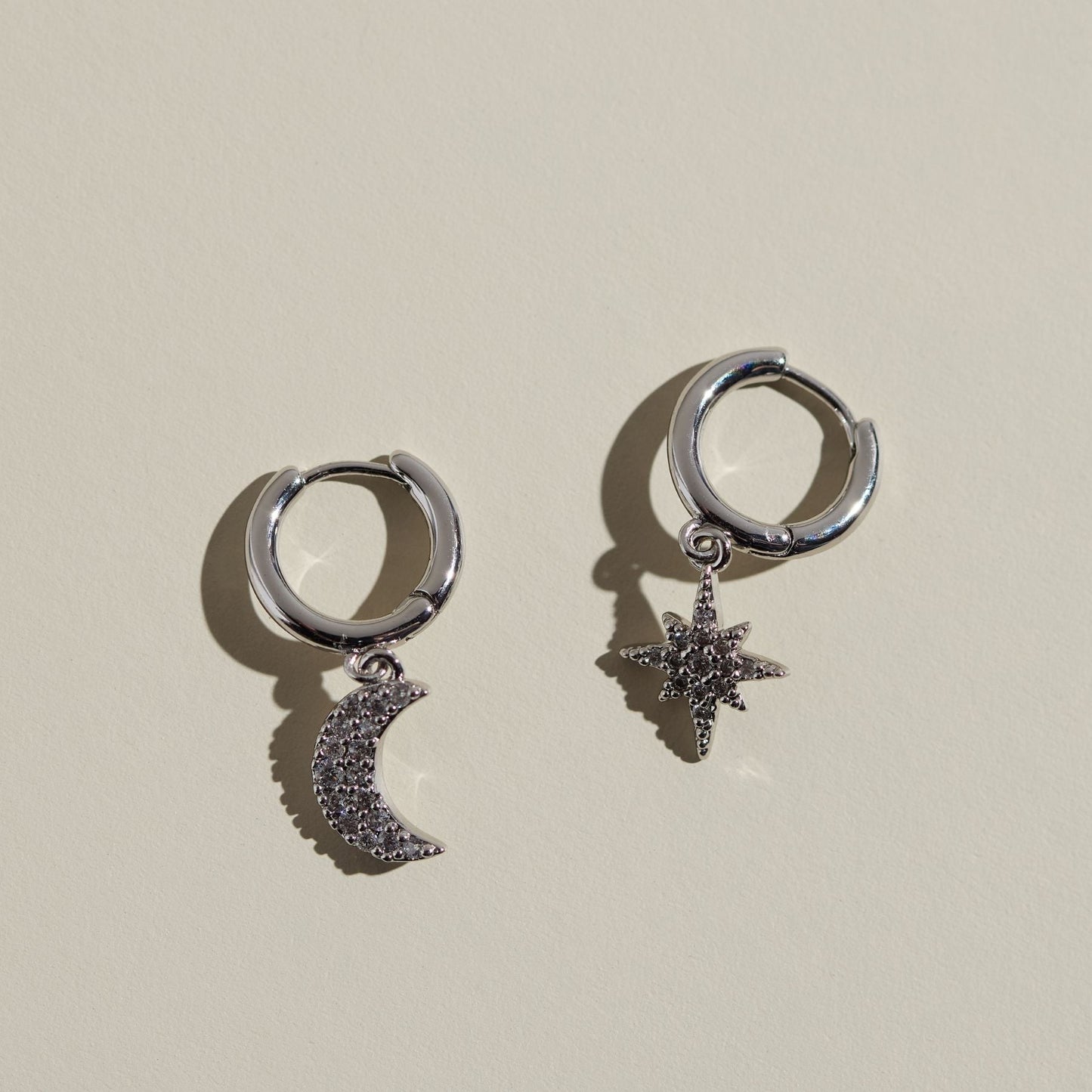 Silver Moon and Star Huggies