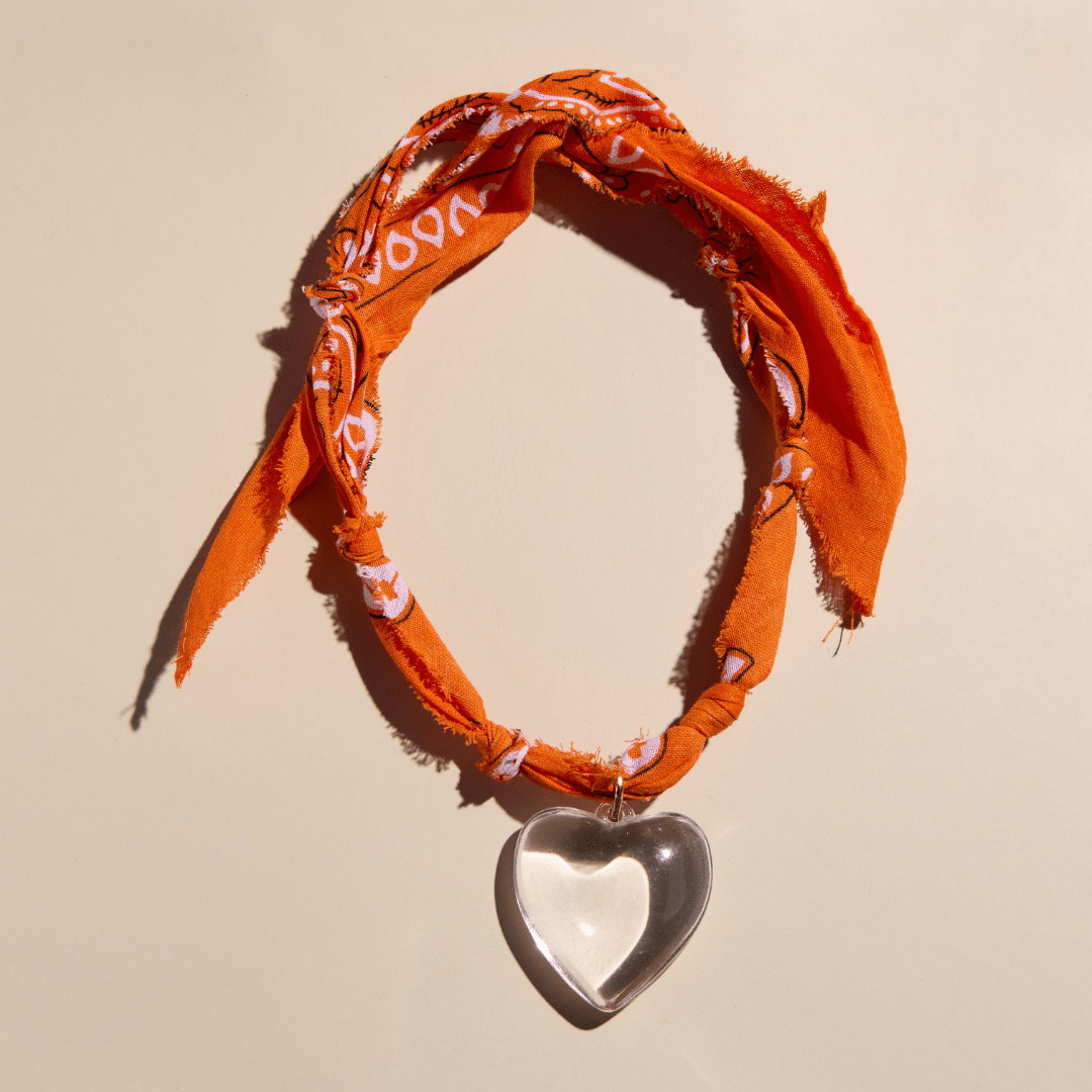 Orange Bandana Necklace