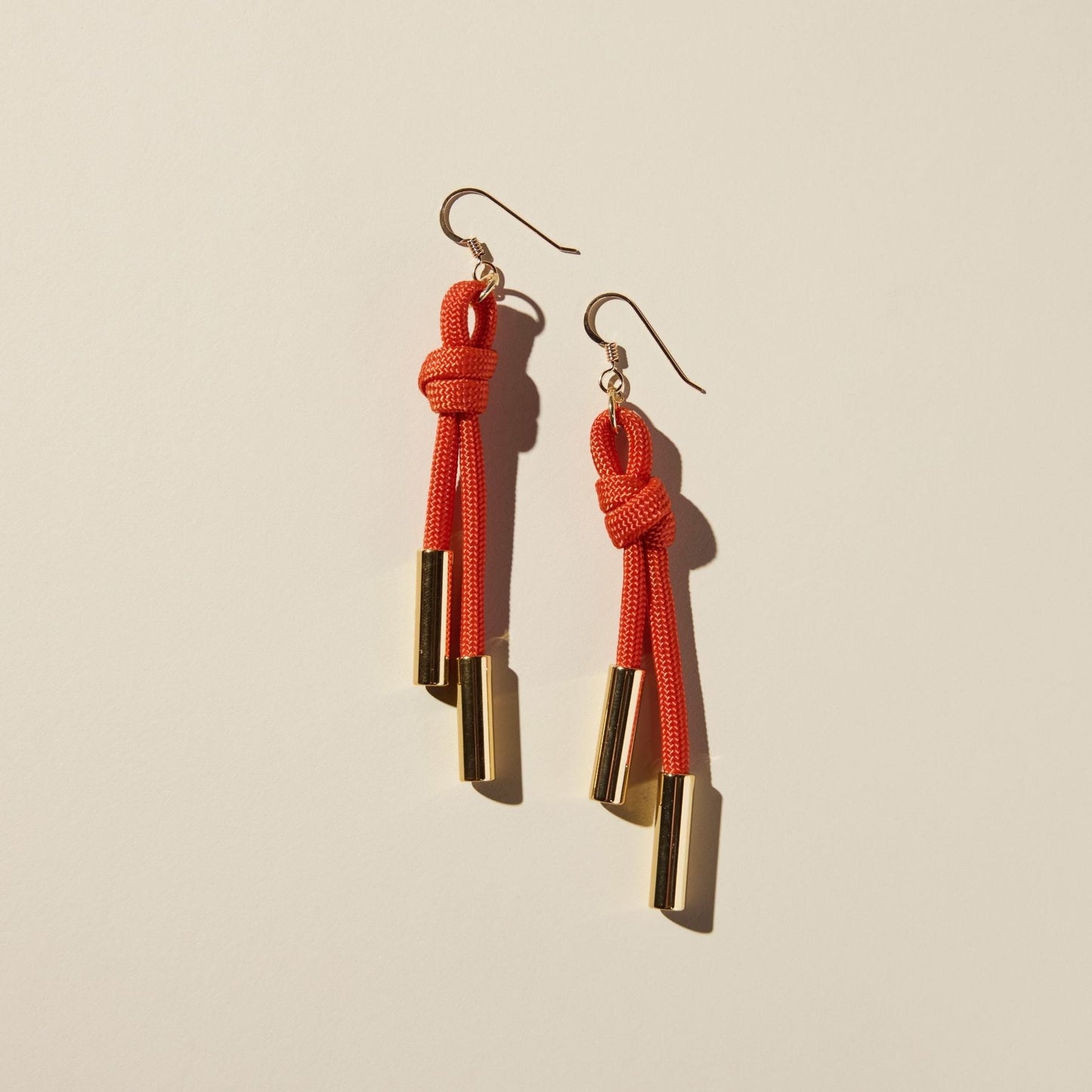 Orange Denver Cord Earring
