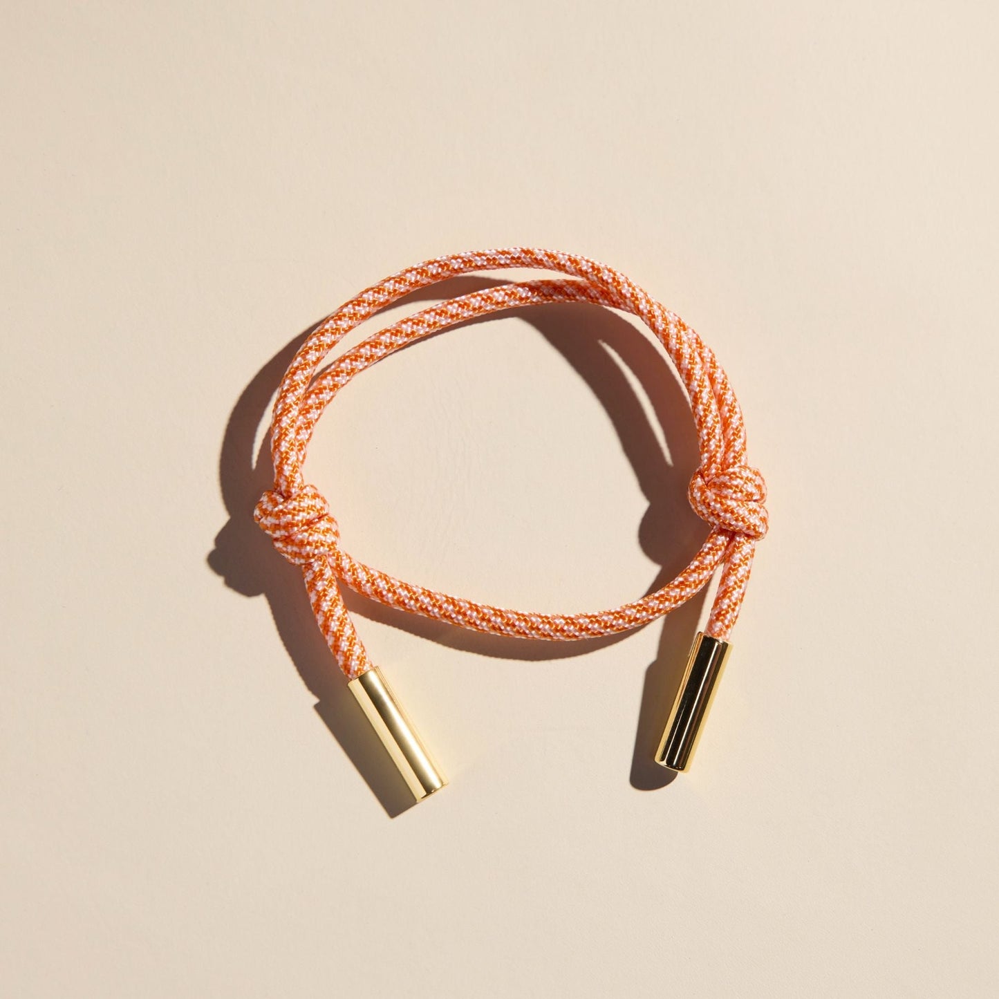 Orange & White Cord Bracelet