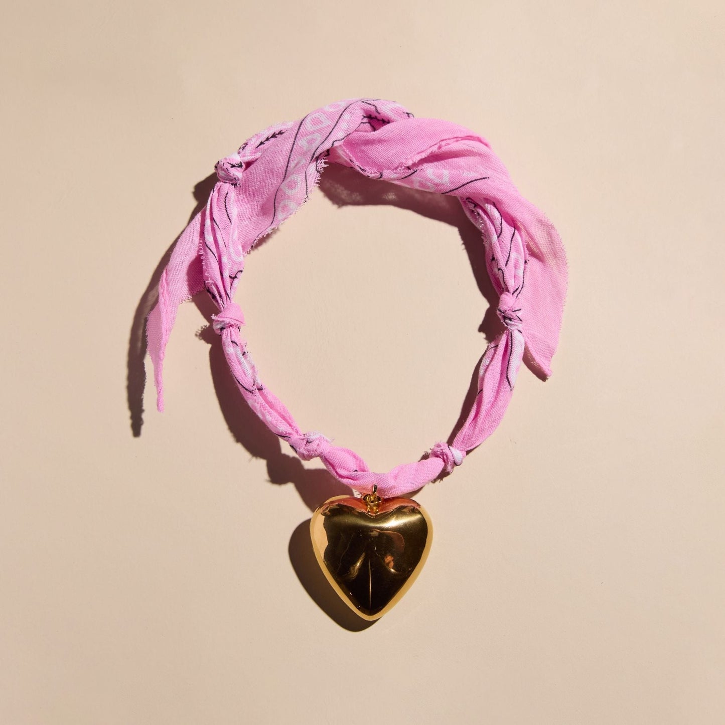 Pink Bandana Necklace