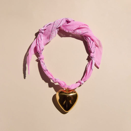 Pink Bandana Necklace