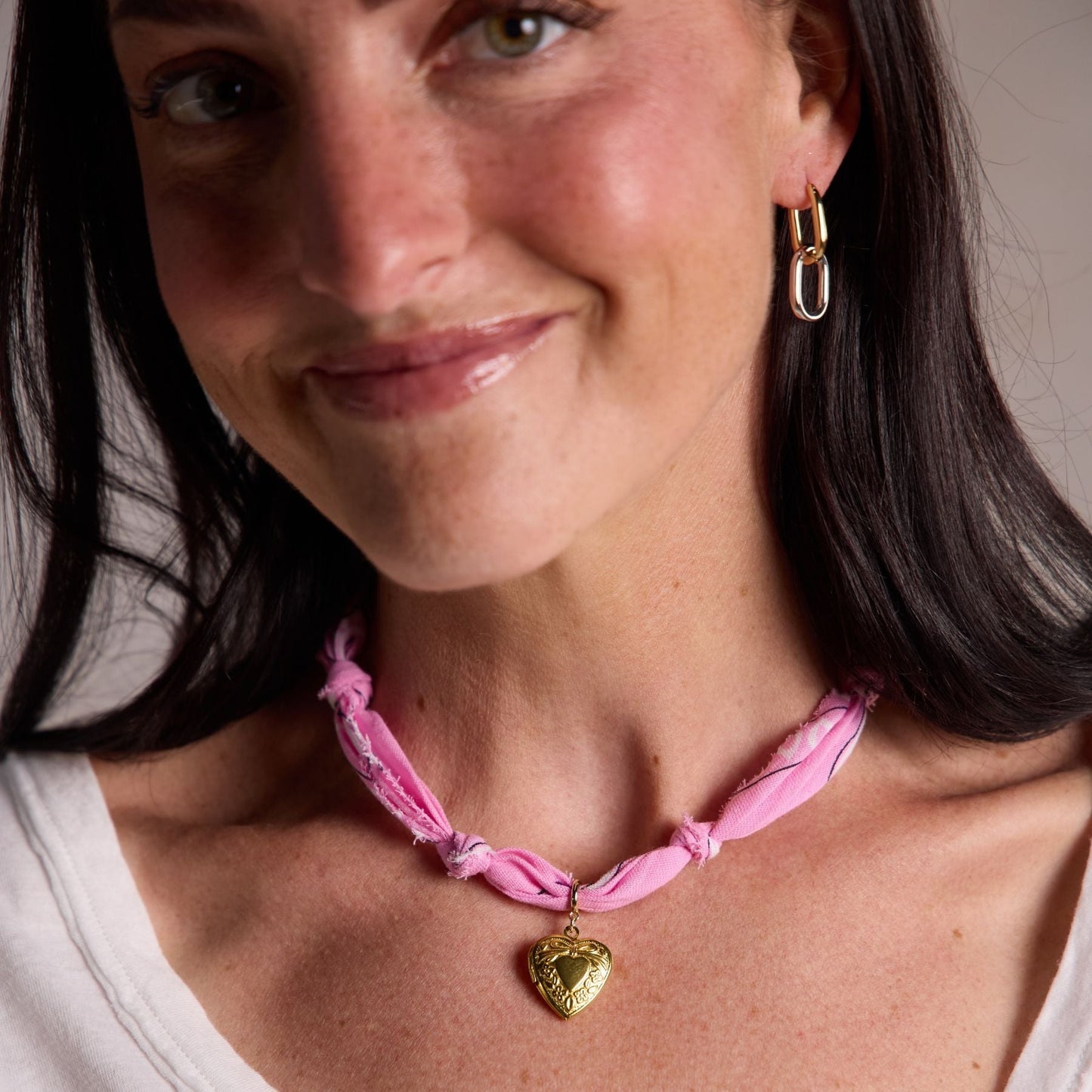 Pink Bandana Necklace