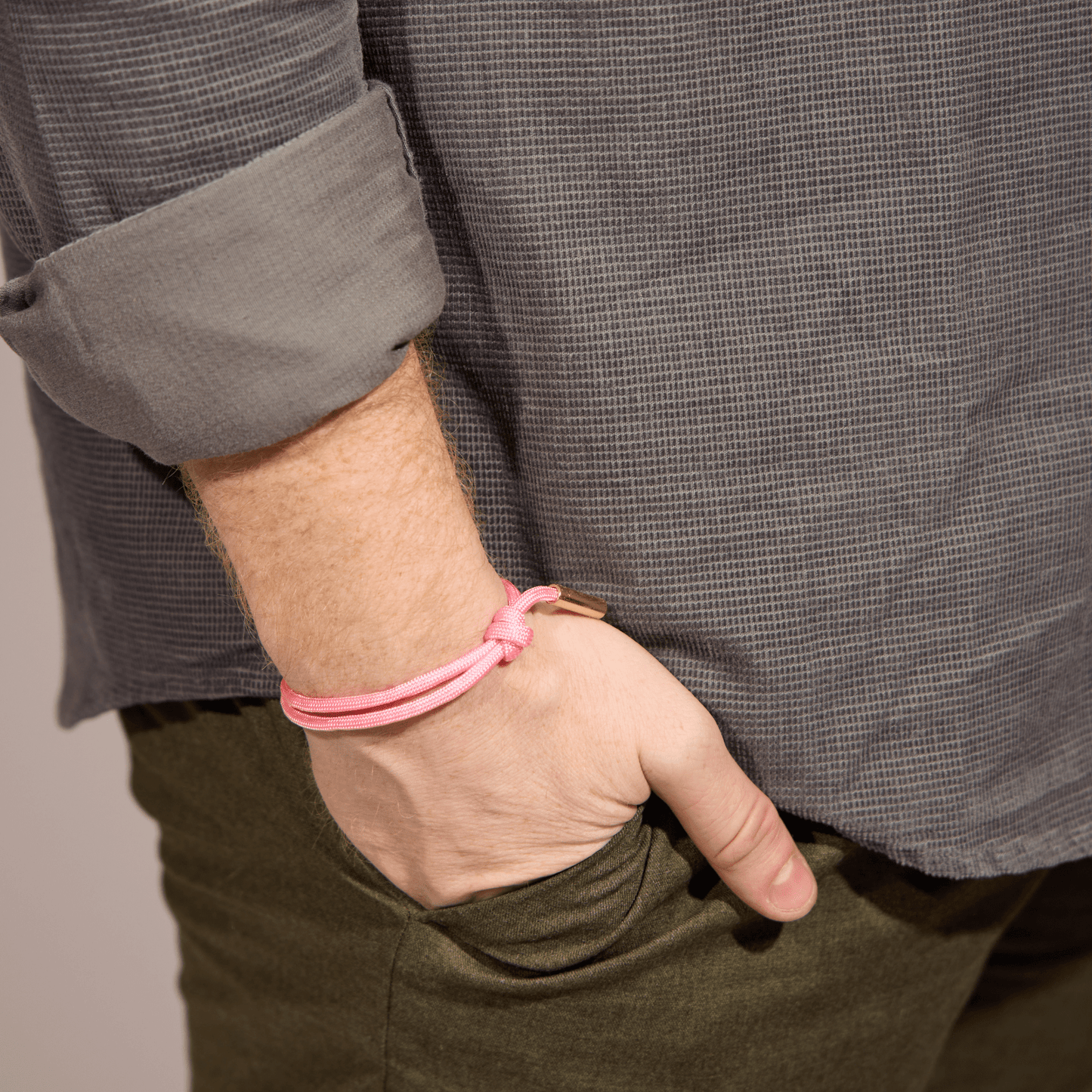 Pink Cord Bracelet