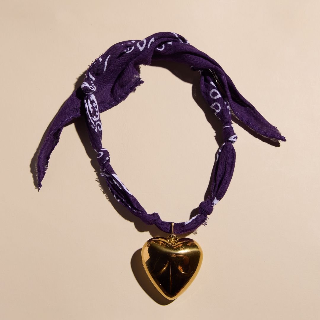 Purple Bandana Necklace