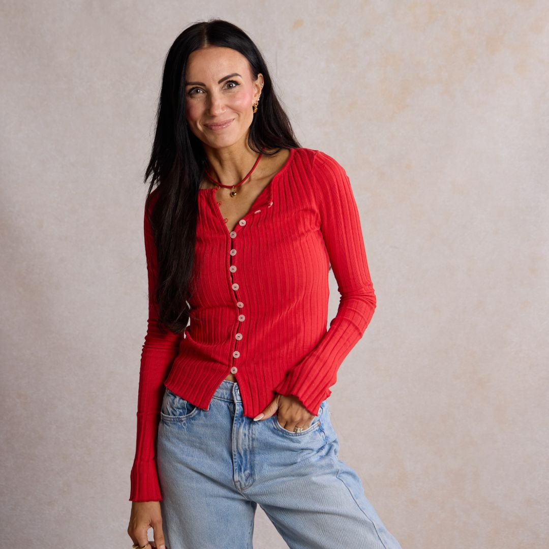 Red Minimalist Waterproof Cord Necklace