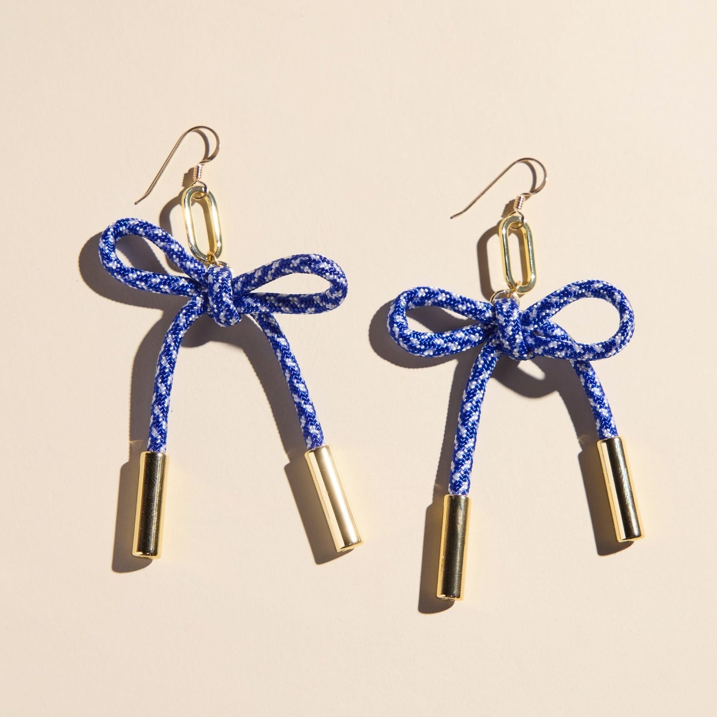 Royal Blue & White Simone Cord Earring